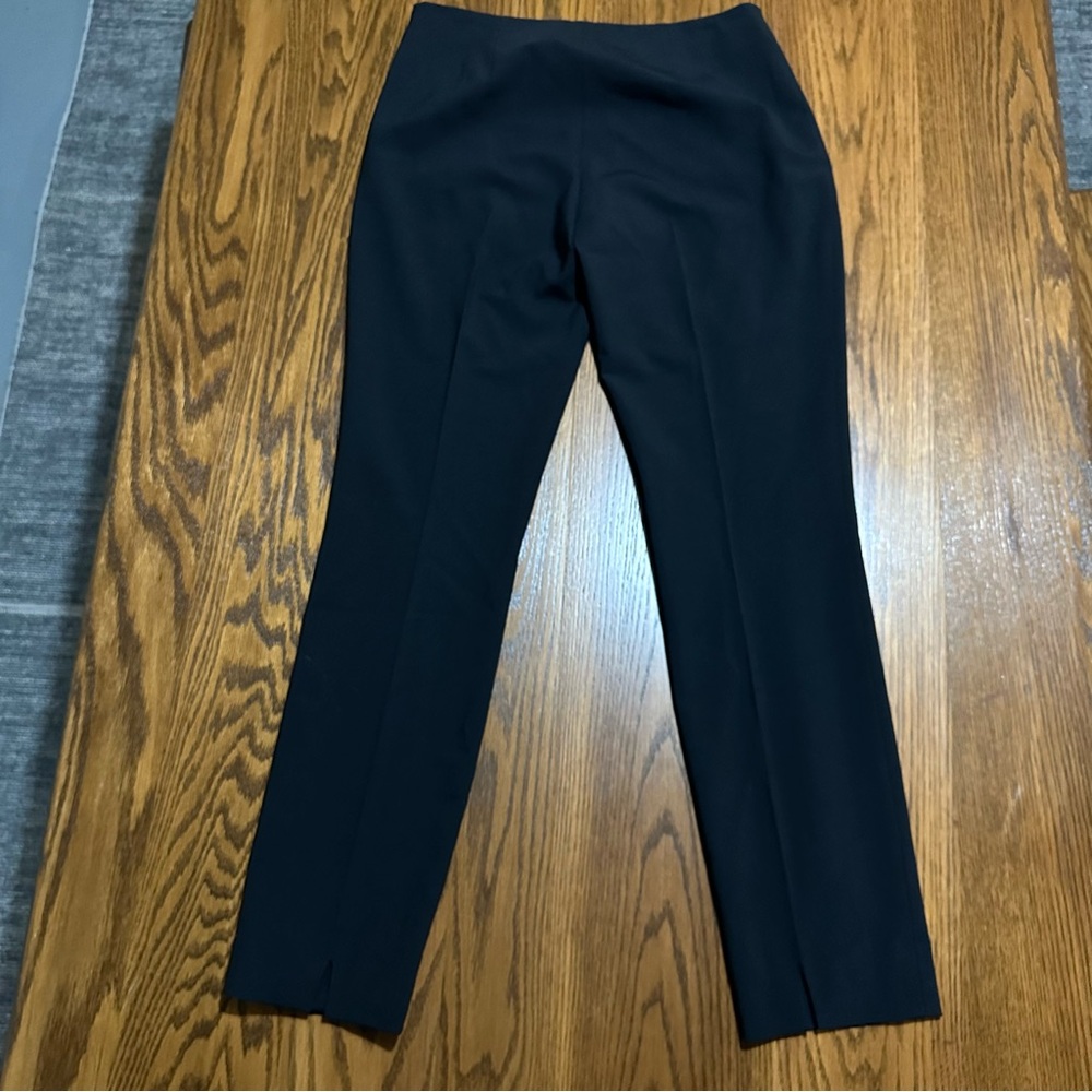 Elie Tahari black pants side‎ zipper slit at ankle size 4 - Picture 8 of 9